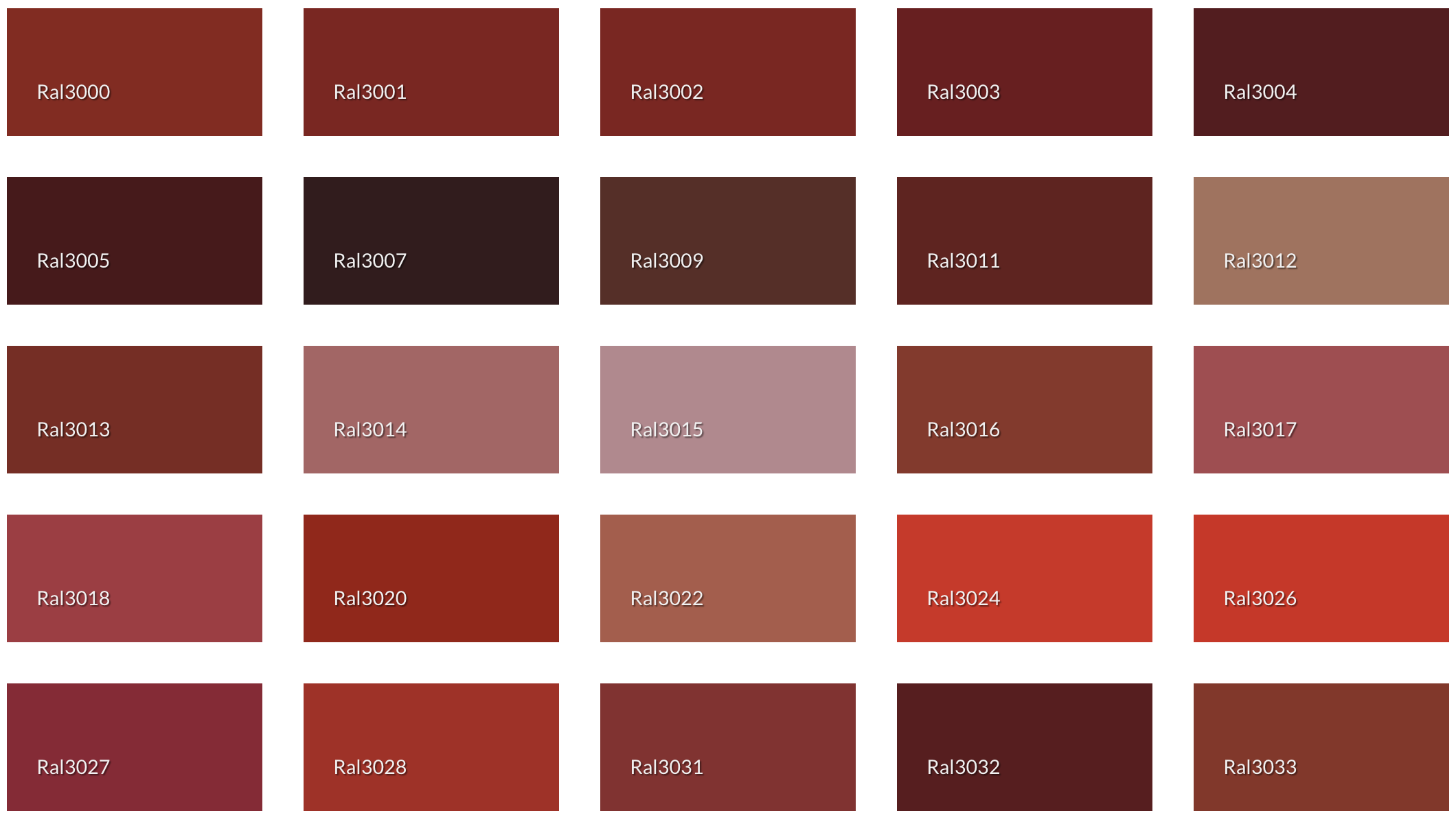 Ral Red Color