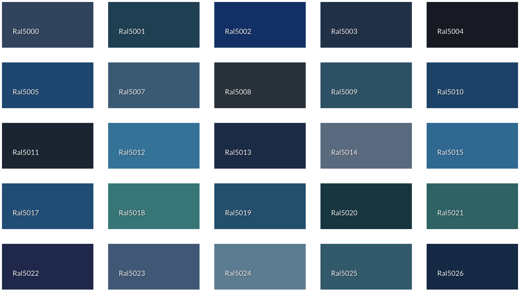 Ral Blue Color