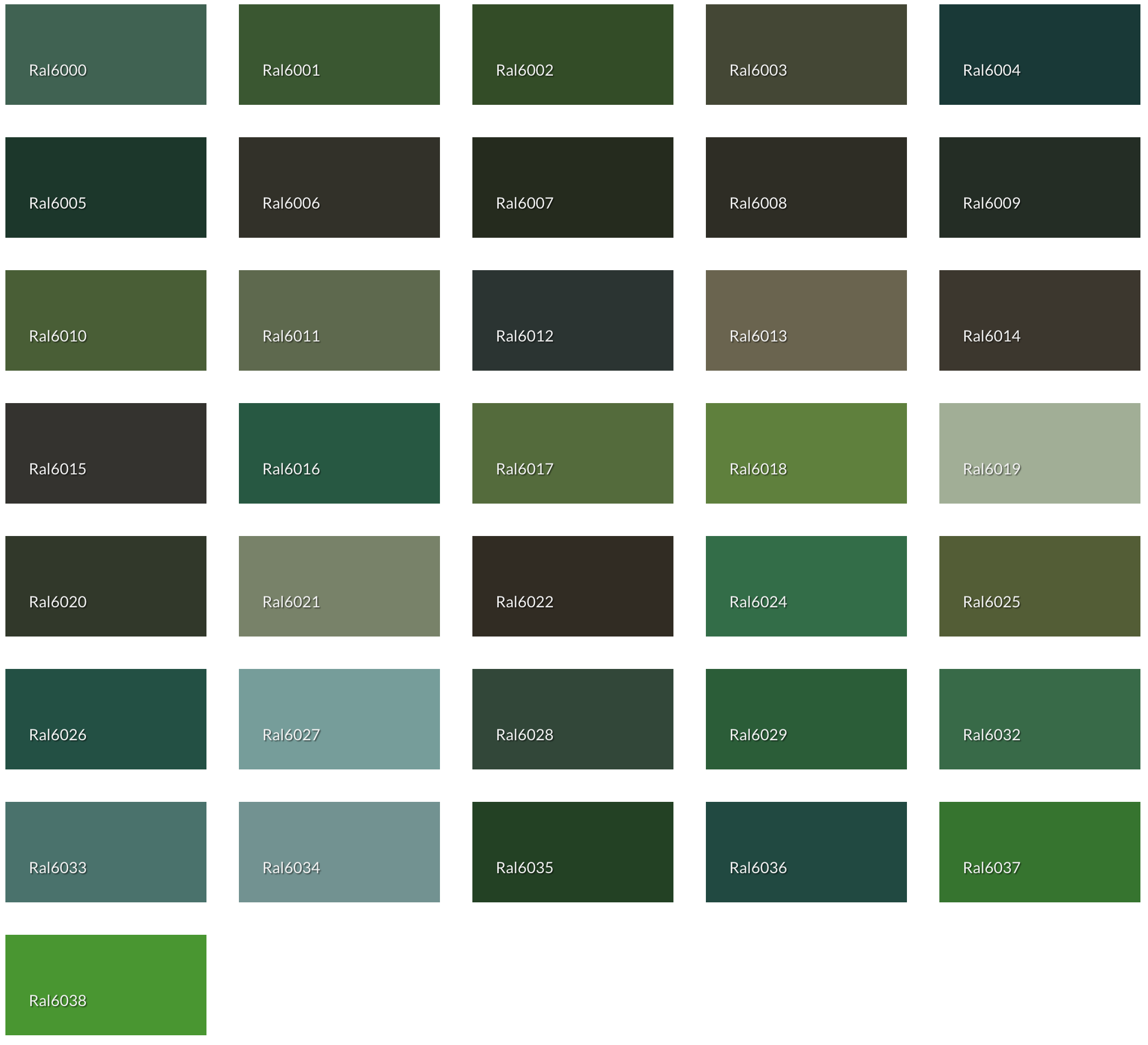 Ral Green Color
