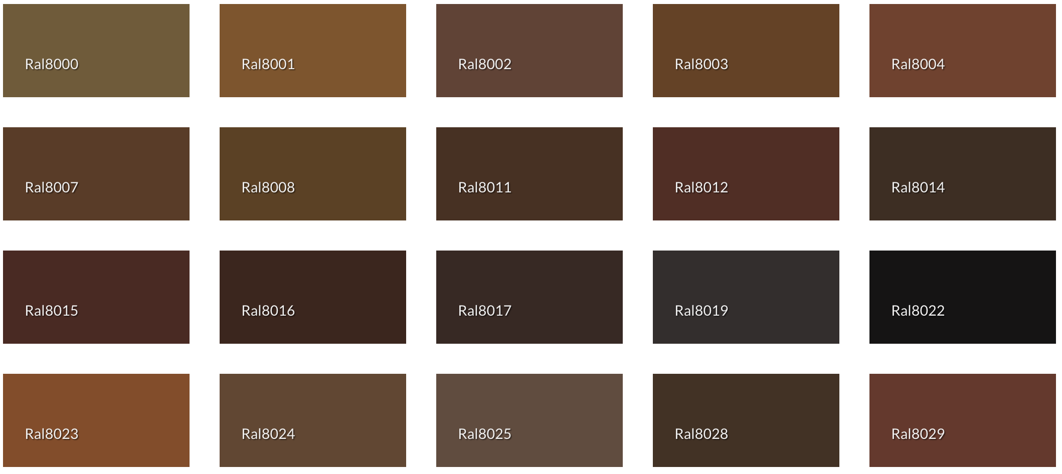 Ral Brown Color