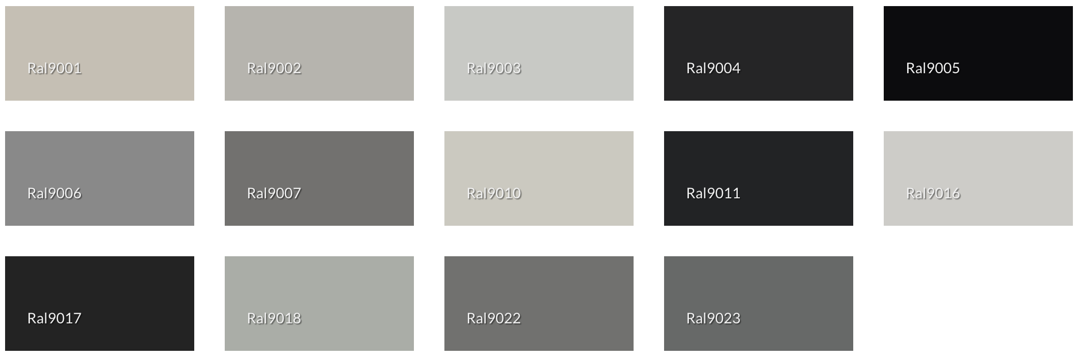 Ral Black & White Color