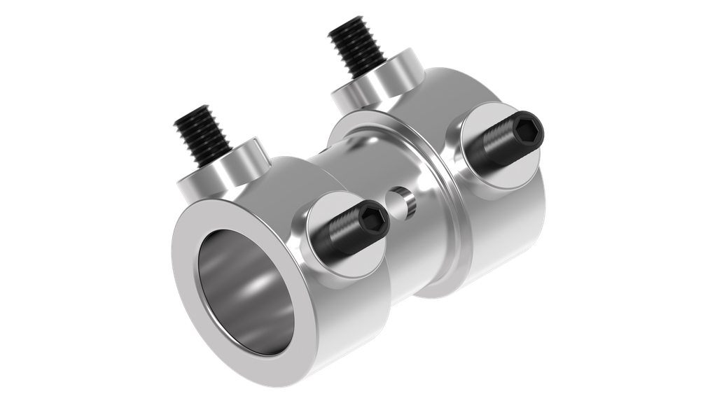 ALU fixed coupler 60 mm - tubelar shaft